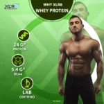 XLR8 Whey Protein Powder with 24 g Protein, 5.4 g BCAA | Chocolate - Image 5