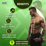 XLR8 Whey Protein Powder with 24 g Protein, 5.4 g BCAA | Chocolate - Image 6