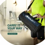 Boldfit Sports Gym Duffle Bag For Men (Polyester, Black) - Image 4