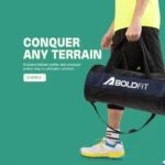 Boldfit Sports Gym Duffle Bag For Men (Polyester, Black) - Image 6