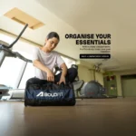 Boldfit Sports Gym Duffle Bag For Men (Polyester, Black) - Image 7