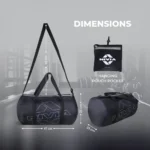 Nivia Enfold 2.0 Gym Duffle Bag (Polyester, Black) - Image 4