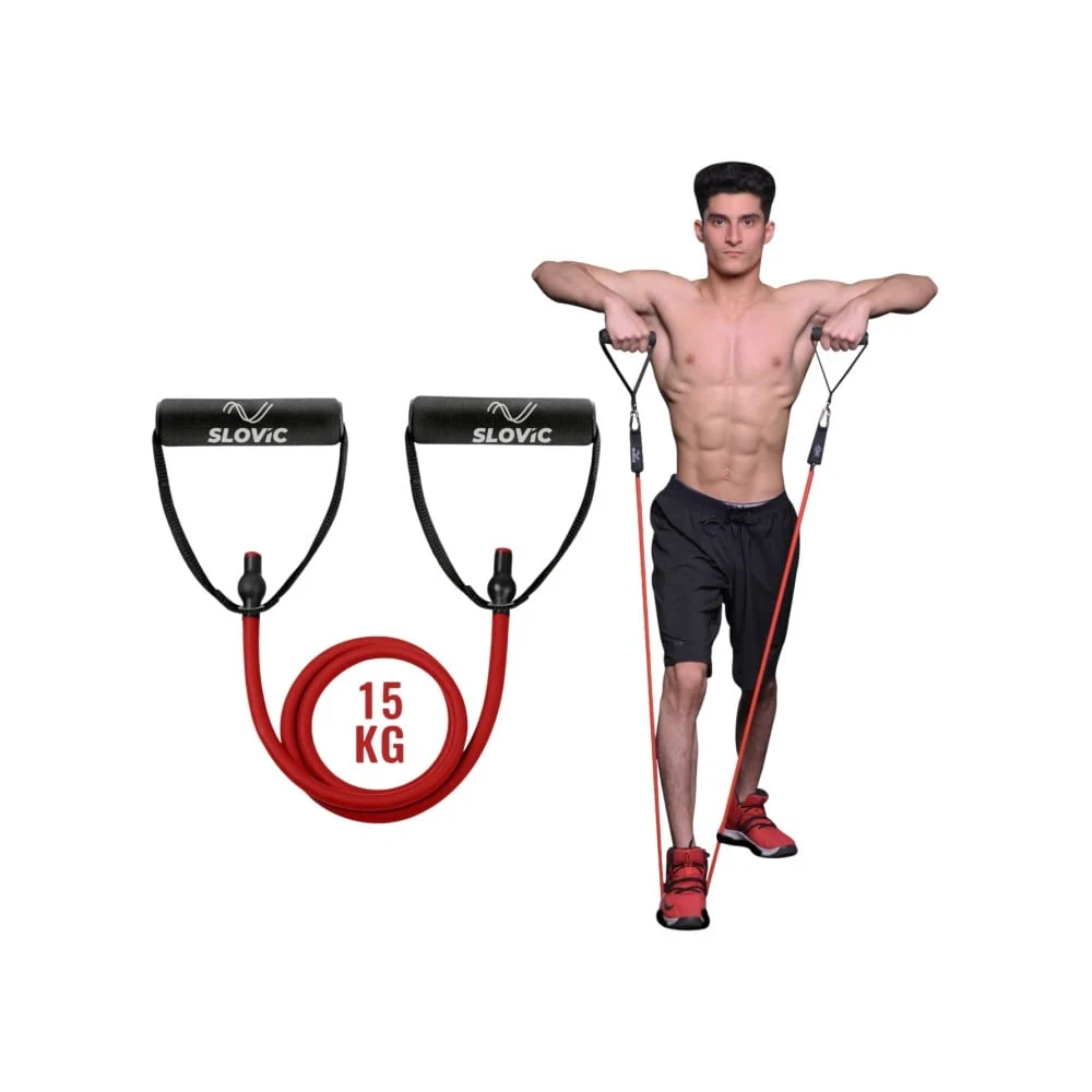 20 Slovic Stretch 15kg Resistance Tube for Full Body Workout - Image 1
