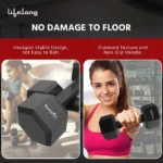 Lifelong Hex Dumbbells (3kg) - Image 4