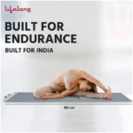 Lifelong Yoga Mat With Carry Strap - 4mm (Grey) - Image 2