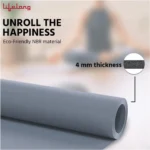 Lifelong Yoga Mat With Carry Strap - 4mm (Grey) - Image 6
