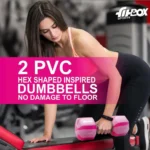 Fitbox Sports Exclusive 2 kg Dumbbells (Snow Pink) - Image 3