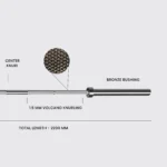 Chrome Powerlifting Bar - 20kgs - Image 3
